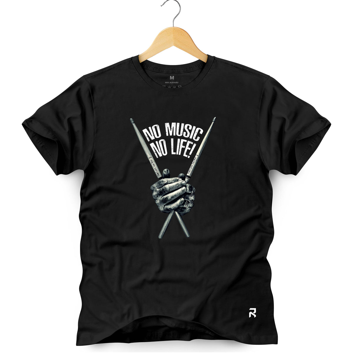 Camiseta Masculina No Music No Life