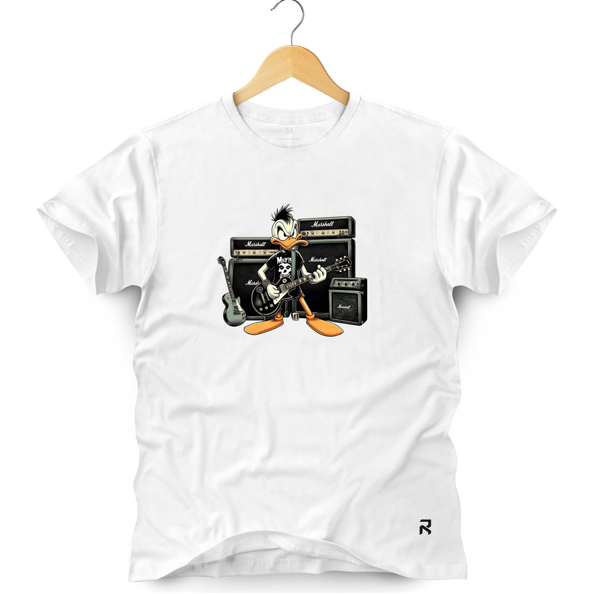 Camiseta Masculina Pato Rock