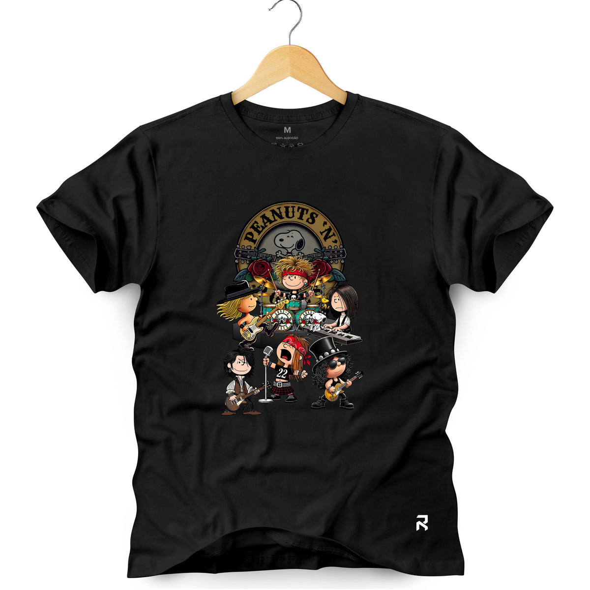 Camiseta Masculina Peanuts N Roses