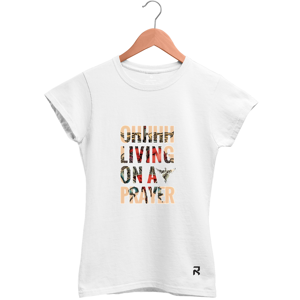 Camiseta Baby Look Feminina Prayer Bon Jovi