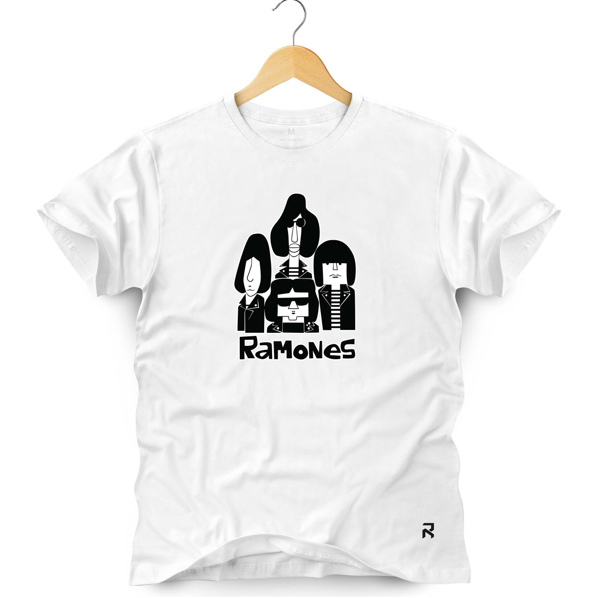 Camiseta Masculina Ramones Cartoon