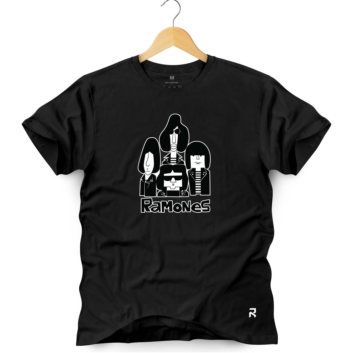 Camiseta Masculina Ramones Cartoon