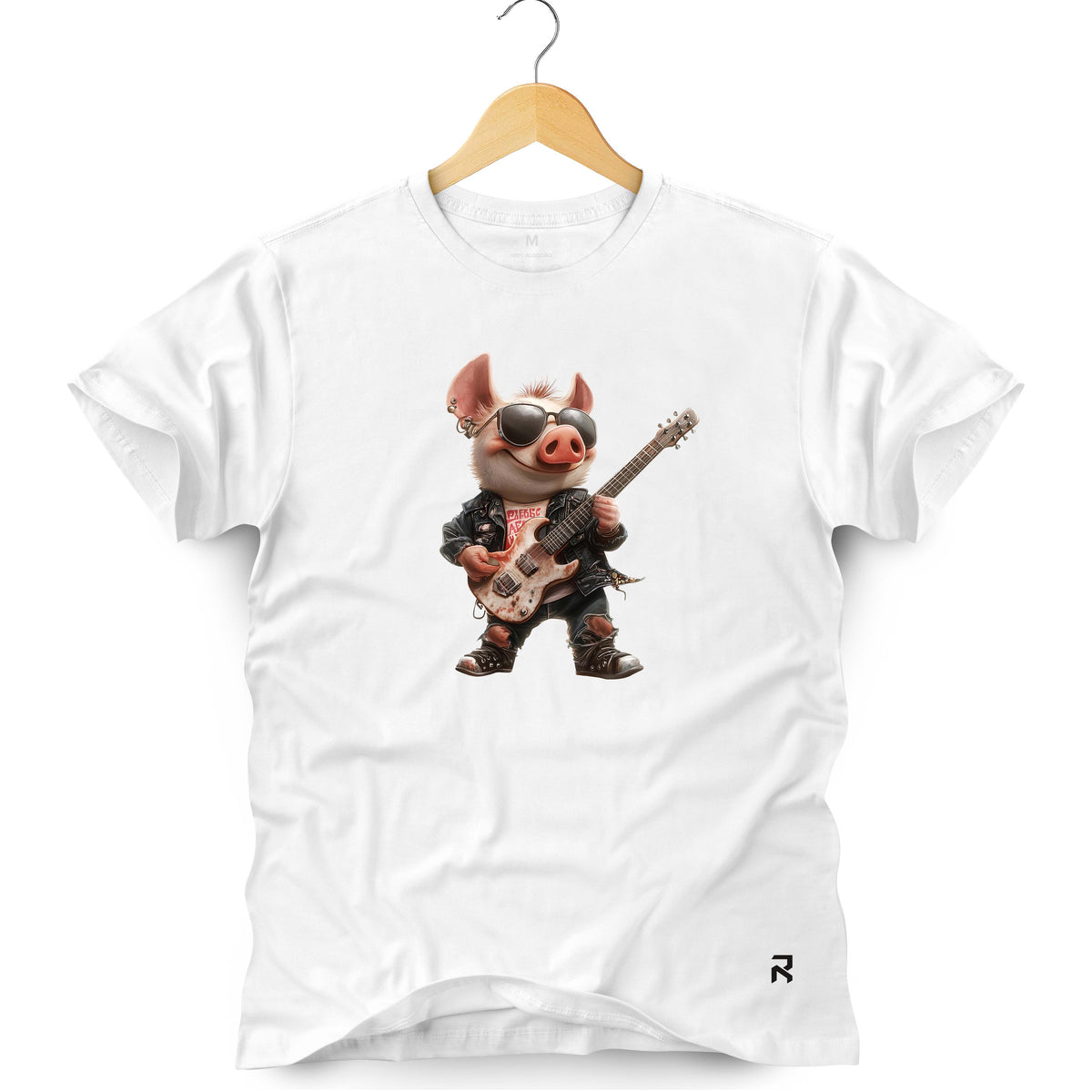 Camiseta Masculina Rock Pig