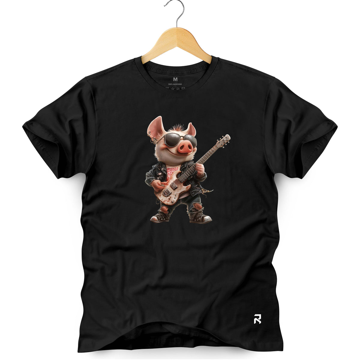 Camiseta Masculina Rock Pig