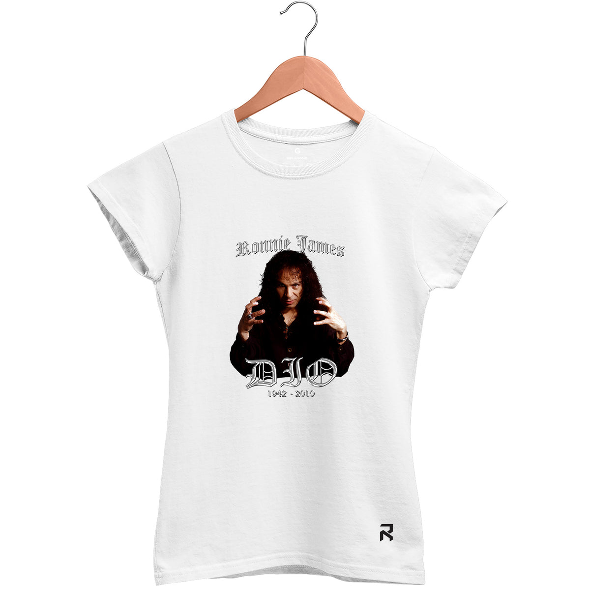 Camiseta Baby Look Feminina Ronnie James Dio