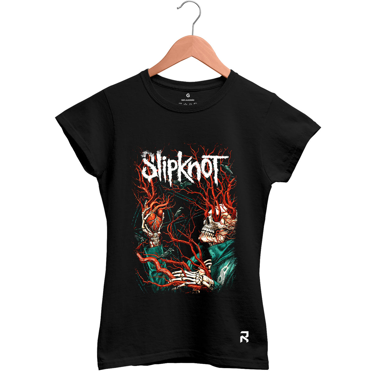 Camiseta Baby Look Feminina Heart Slipknot
