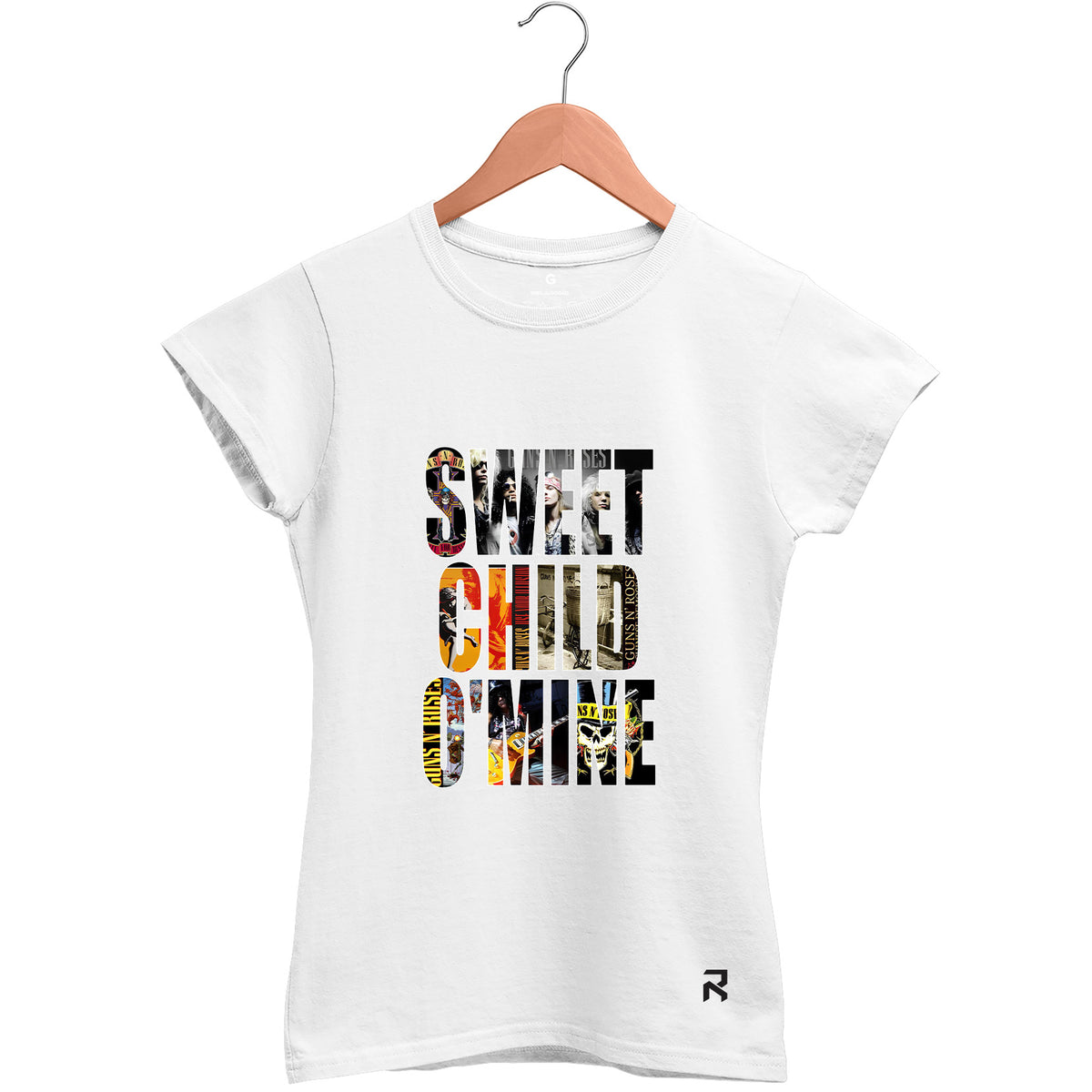 Camiseta Baby Look Feminina Sweet Child Guns