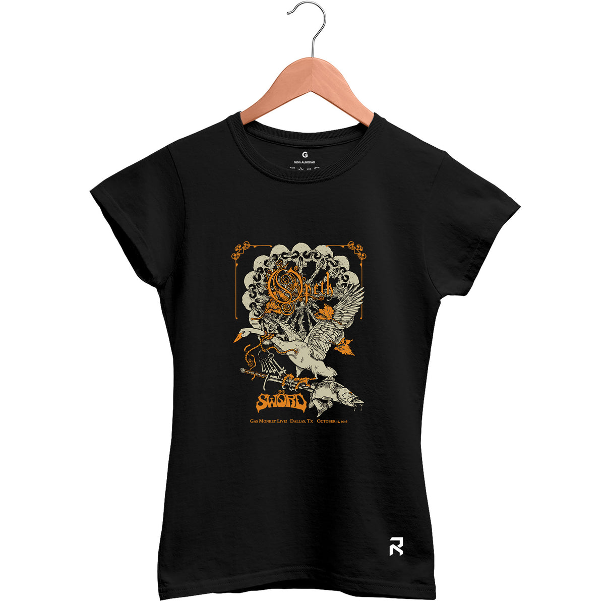 Camiseta Baby Look Feminina Sword Opeth
