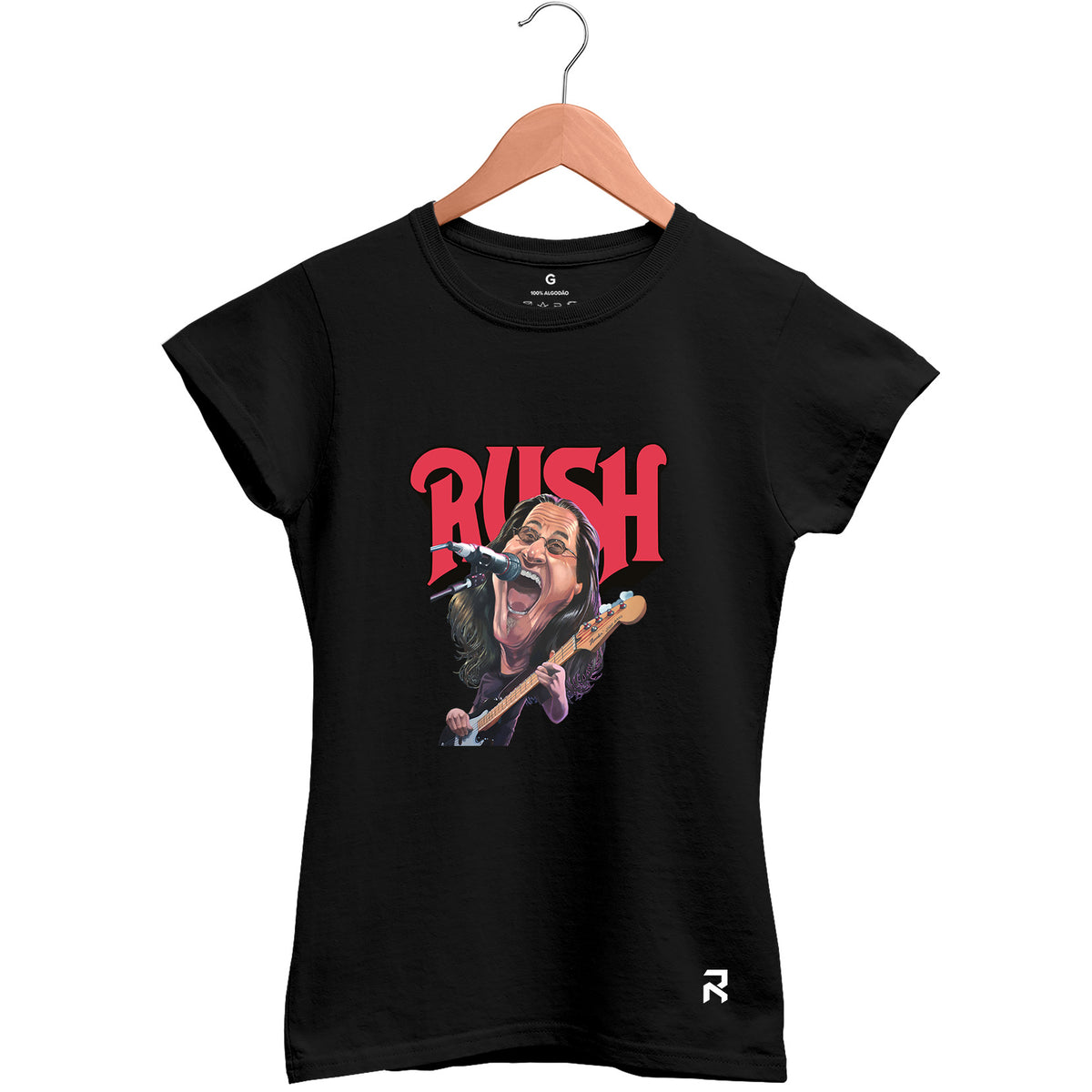 Camiseta Baby Look Feminina Vocalista Rush