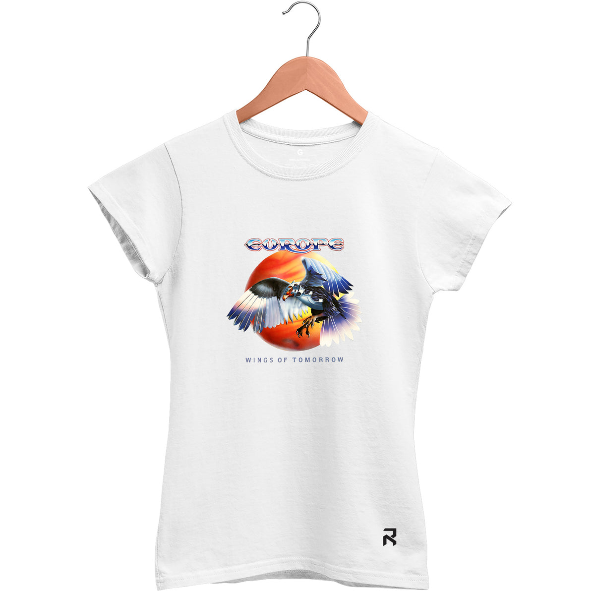 Camiseta Baby Look Feminina Wings Europe