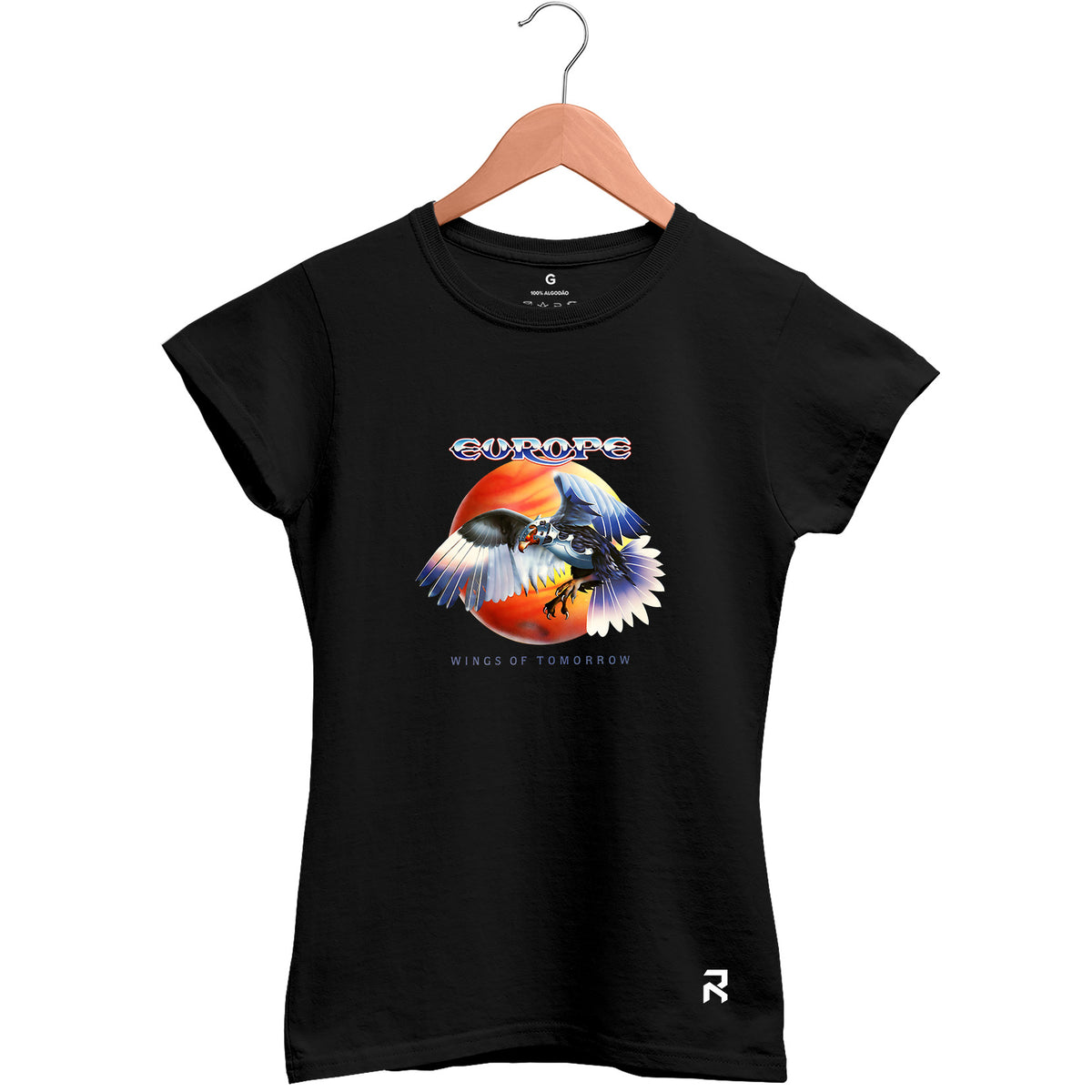 Camiseta Baby Look Feminina Wings Europe