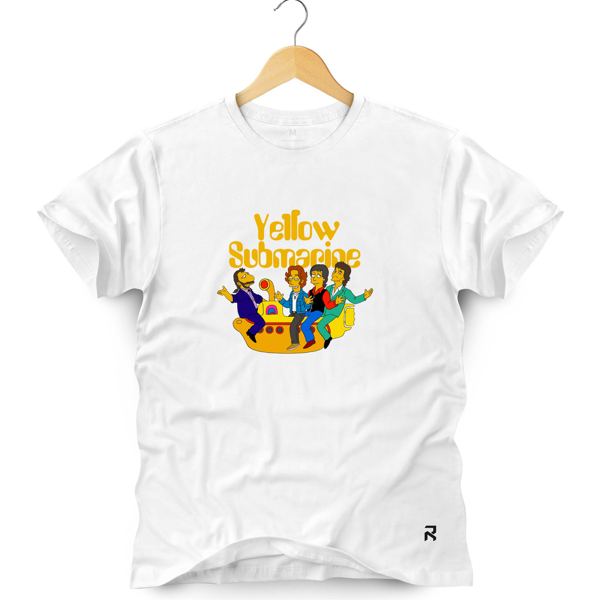 Camiseta Masculina Yellow Submarine Cartoon