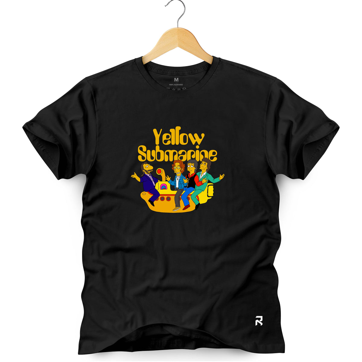 Camiseta Masculina Yellow Submarine Cartoon