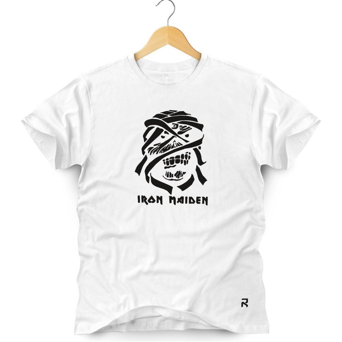 Camiseta Masculina Iron Maiden Eddie - Clube Rock - P-MASC-042-BC - P - Branca -