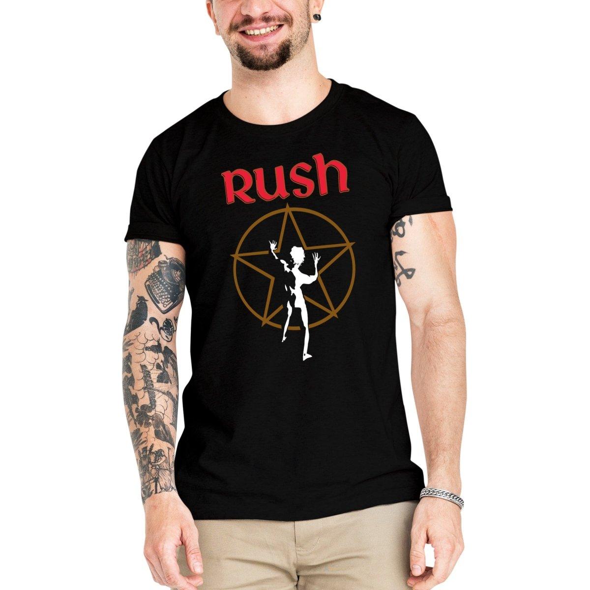 Camiseta Masculina Rush Starman 2112 - Clube Rock - P - Preta -