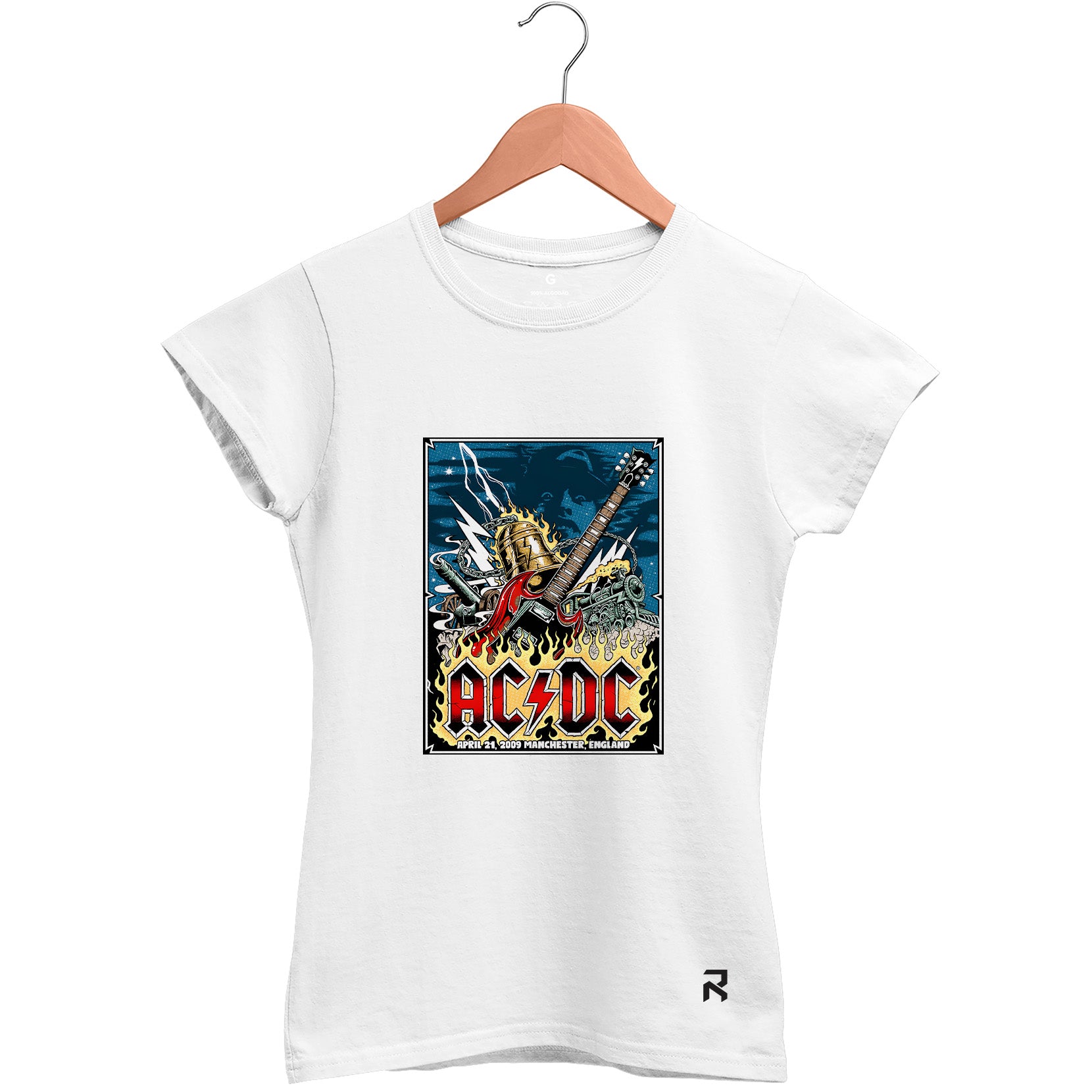 Camiseta Baby Look Feminina ACDC England