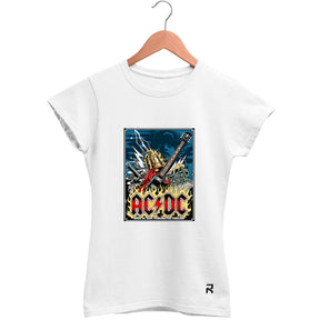 Camiseta Baby Look Feminina ACDC England