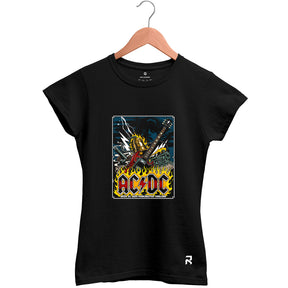 Camiseta Baby Look Feminina ACDC England