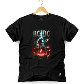 Camiseta Masculina ACDC Fire