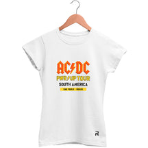 Camiseta Baby Look Feminina ACDC Tour