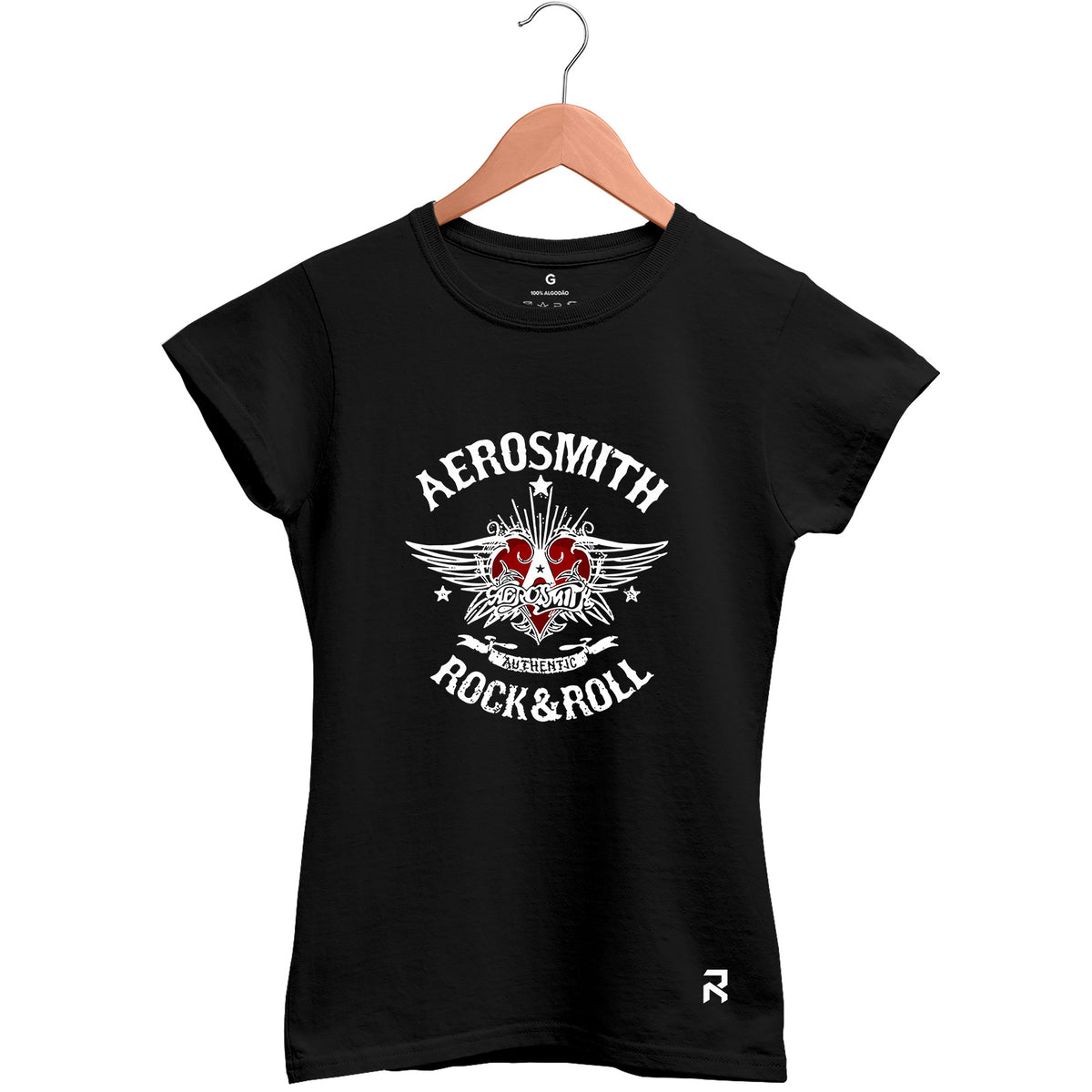 Camiseta Baby Look Feminina Aerosmith Rock & Roll