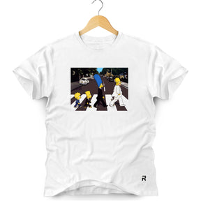 Camiseta Masculina Abbey Road Cartoon