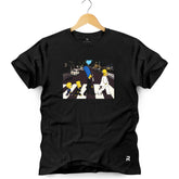Camiseta Masculina Abbey Road Cartoon