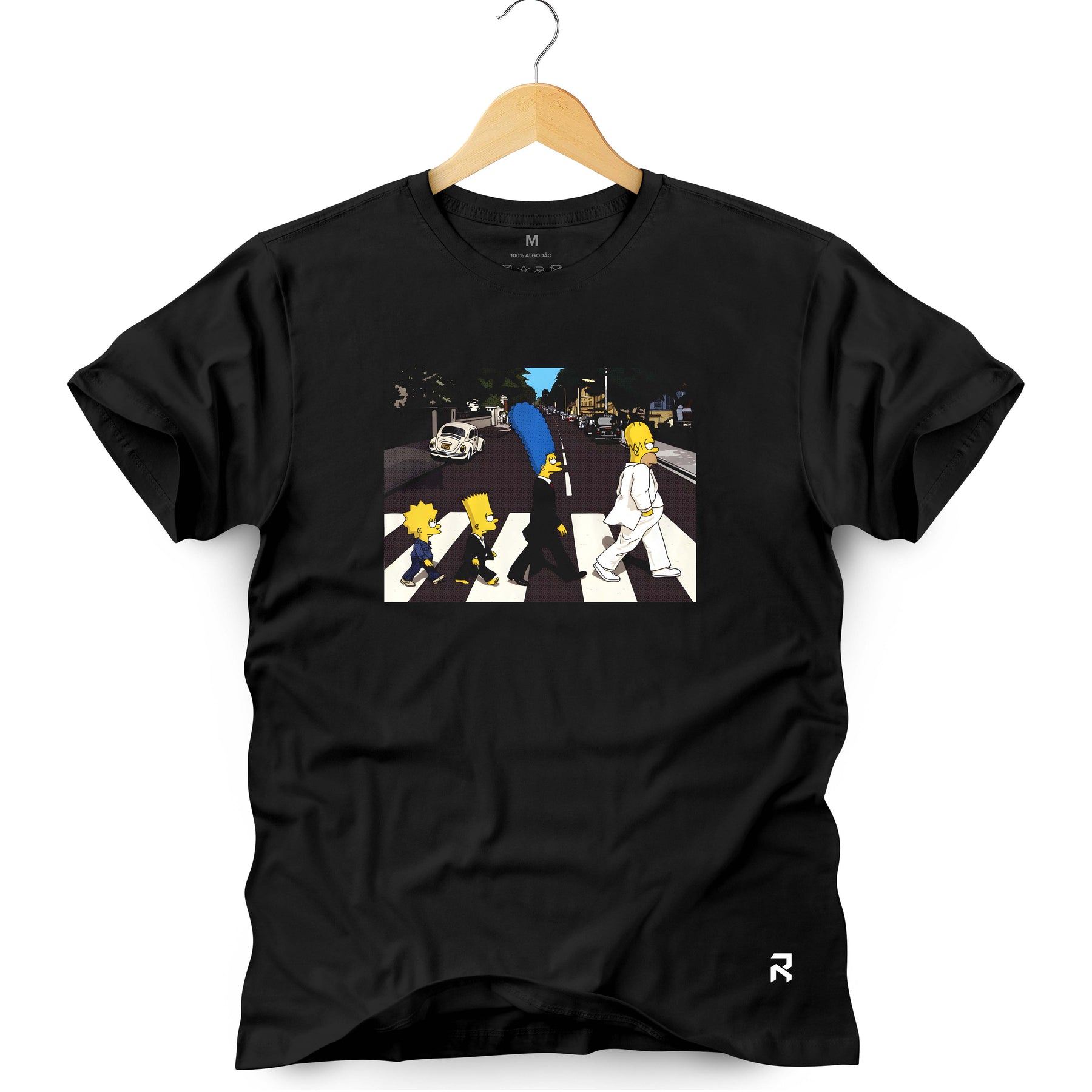 Camiseta Masculina Abbey Road Cartoon