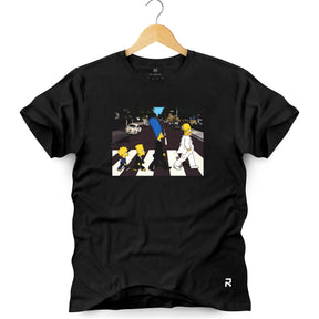 Camiseta Masculina Abbey Road Cartoon