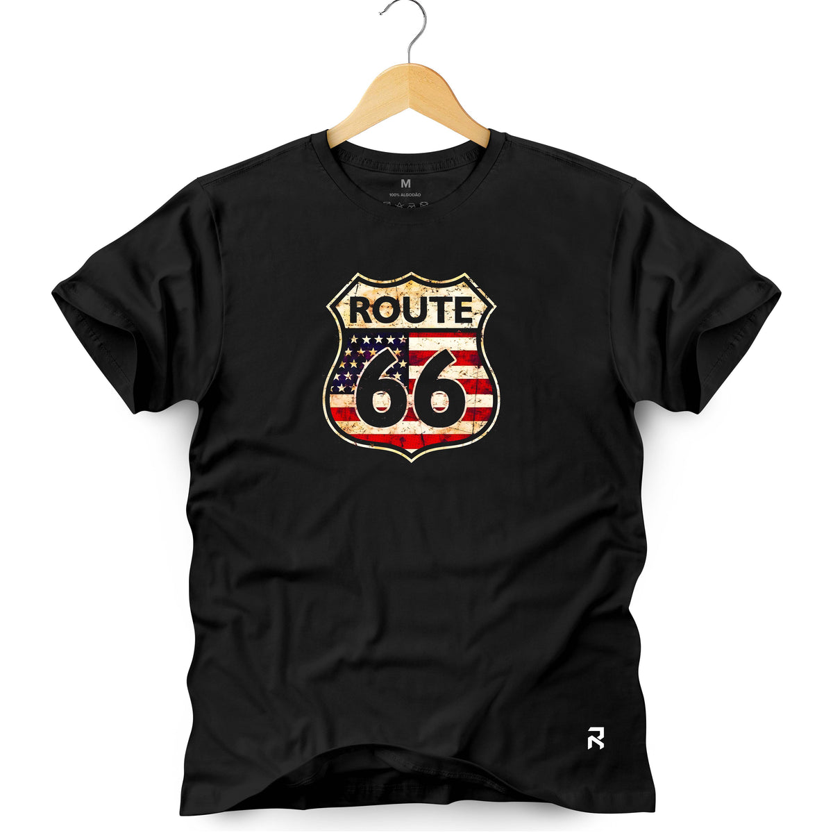 Camiseta Masculina Bandeira Route 66