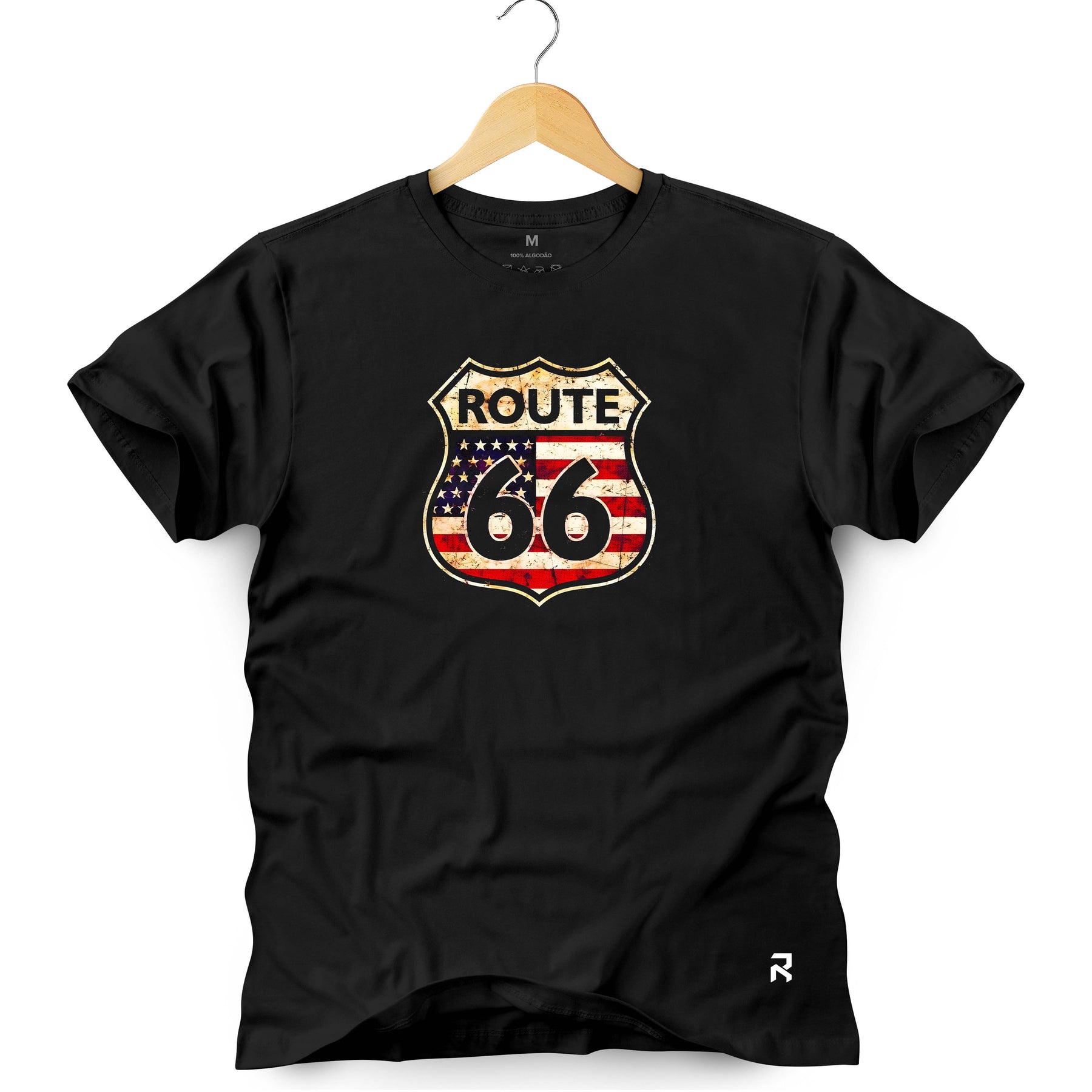 Camiseta Masculina Bandeira Route 66