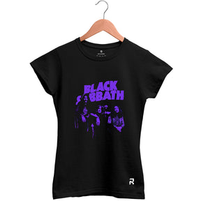 Camiseta Baby Look Feminina Black Sabbath Roxa