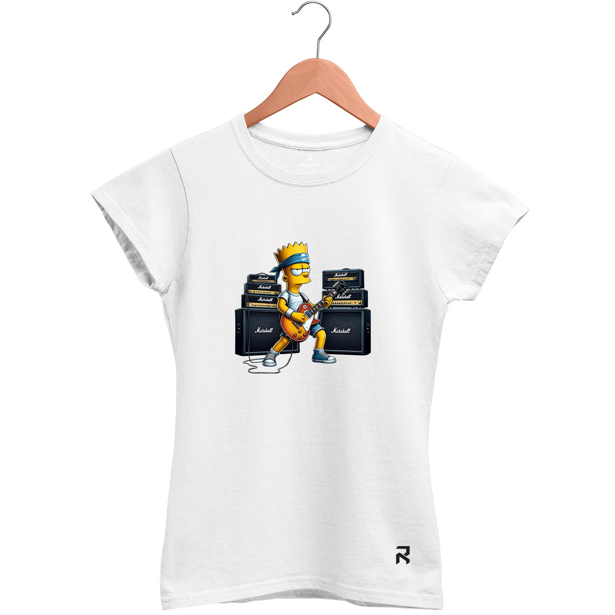 Camiseta Baby Look Feminina Blues Bart