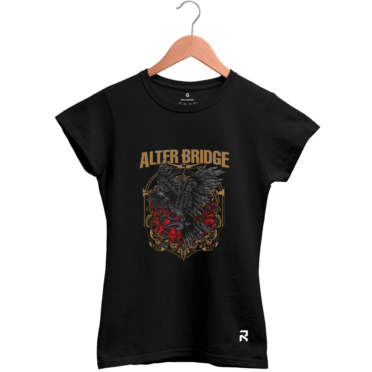 Camiseta Baby Look Feminina Crow Alter Bridge