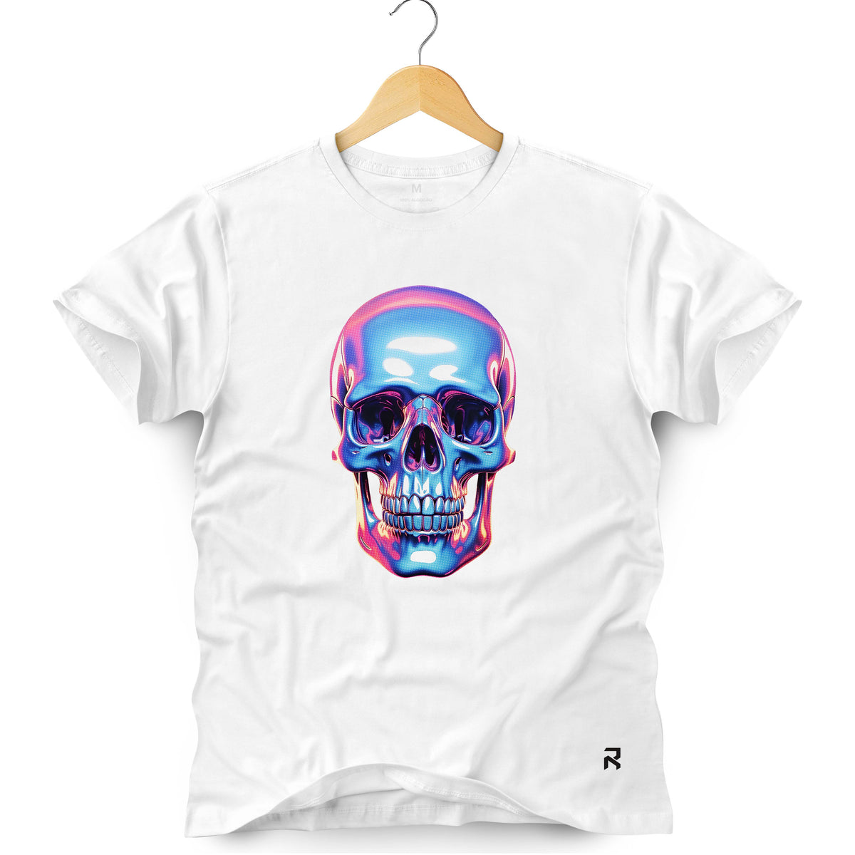 Camiseta Masculina Caveira Color