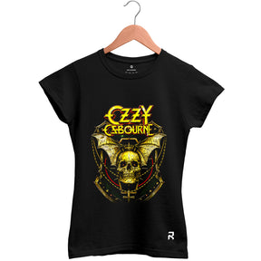 Camiseta Baby Look Feminina Caveira Ozzy