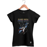 Camiseta Baby Look Feminina Clube Rock Guitarra