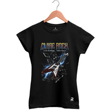 Camiseta Baby Look Feminina Clube Rock Guitarra