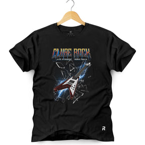 Camiseta Masculina Clube Rock Guitarra