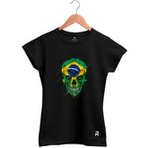 Camiseta Baby Look Feminina Caveira BR