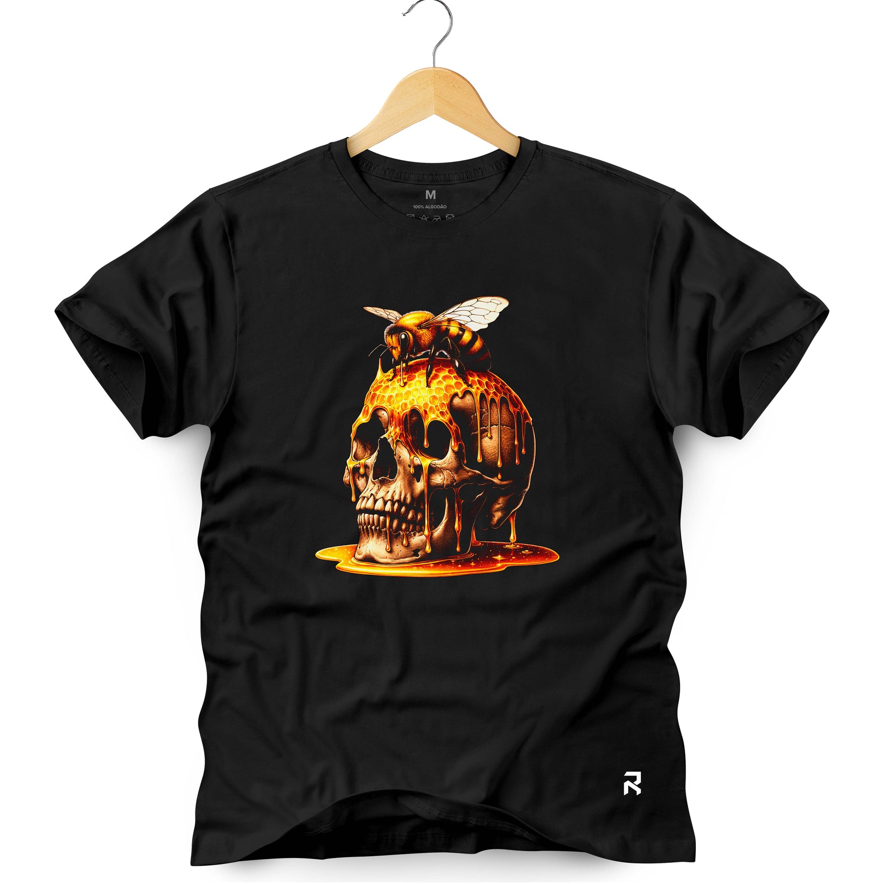 Camiseta Masculina Caveira Mel