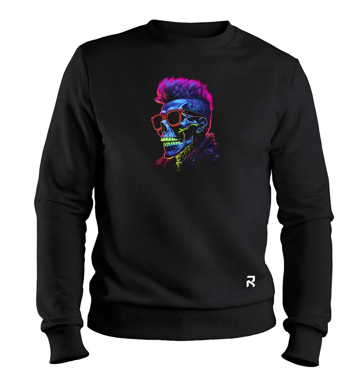 Moletom Unissex Caveira Neon