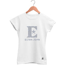 Camiseta Baby Look Feminina Diamante Elton John