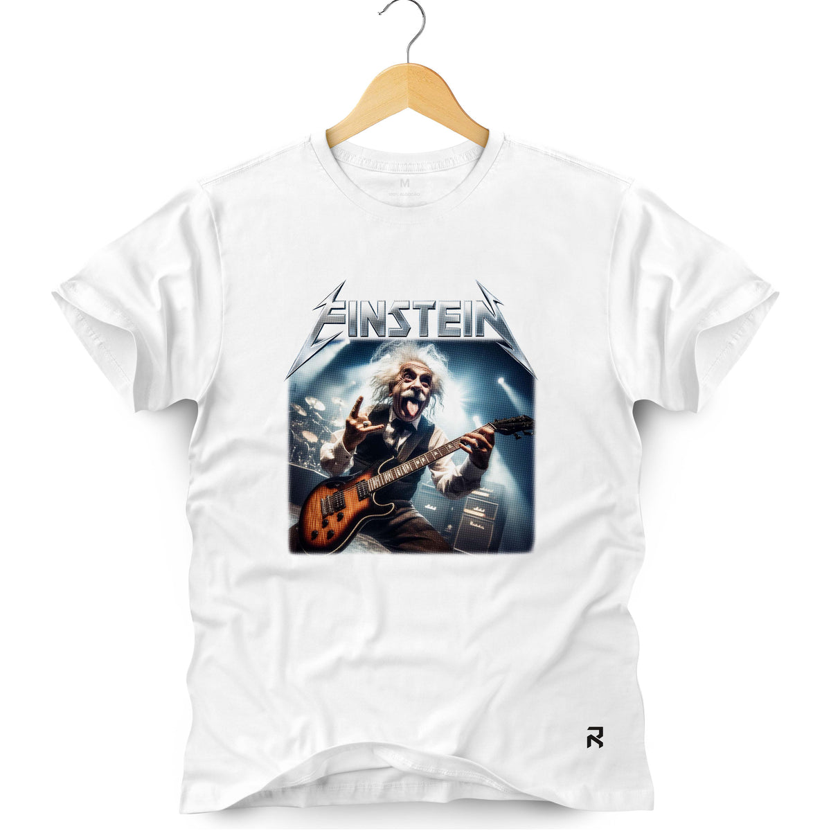 Camiseta Masculina Einstein Guitarrista