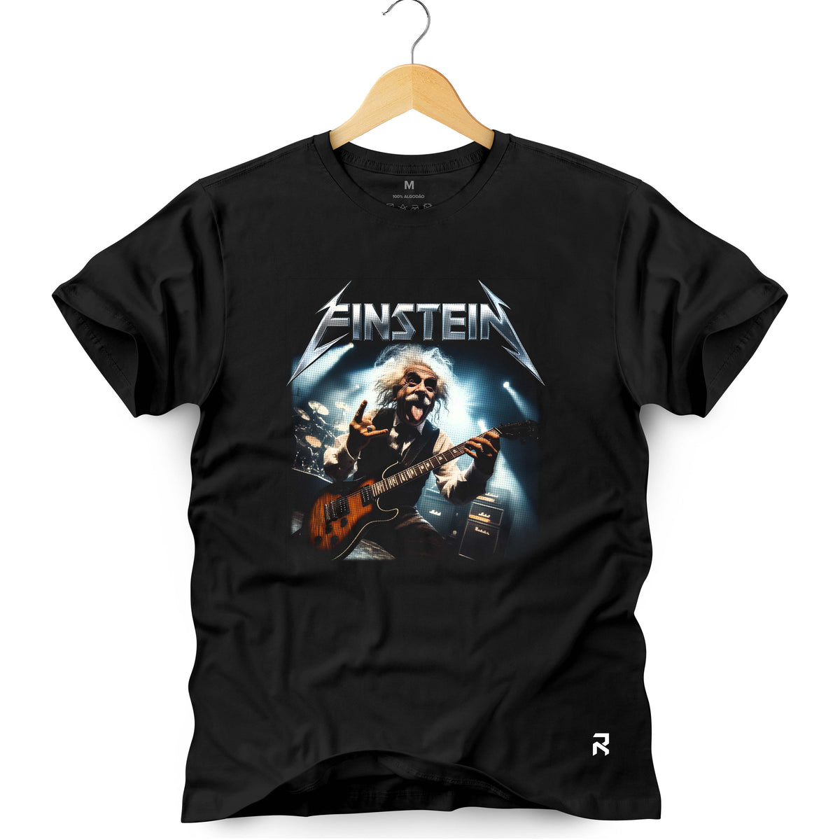 Camiseta Masculina Einstein Guitarrista