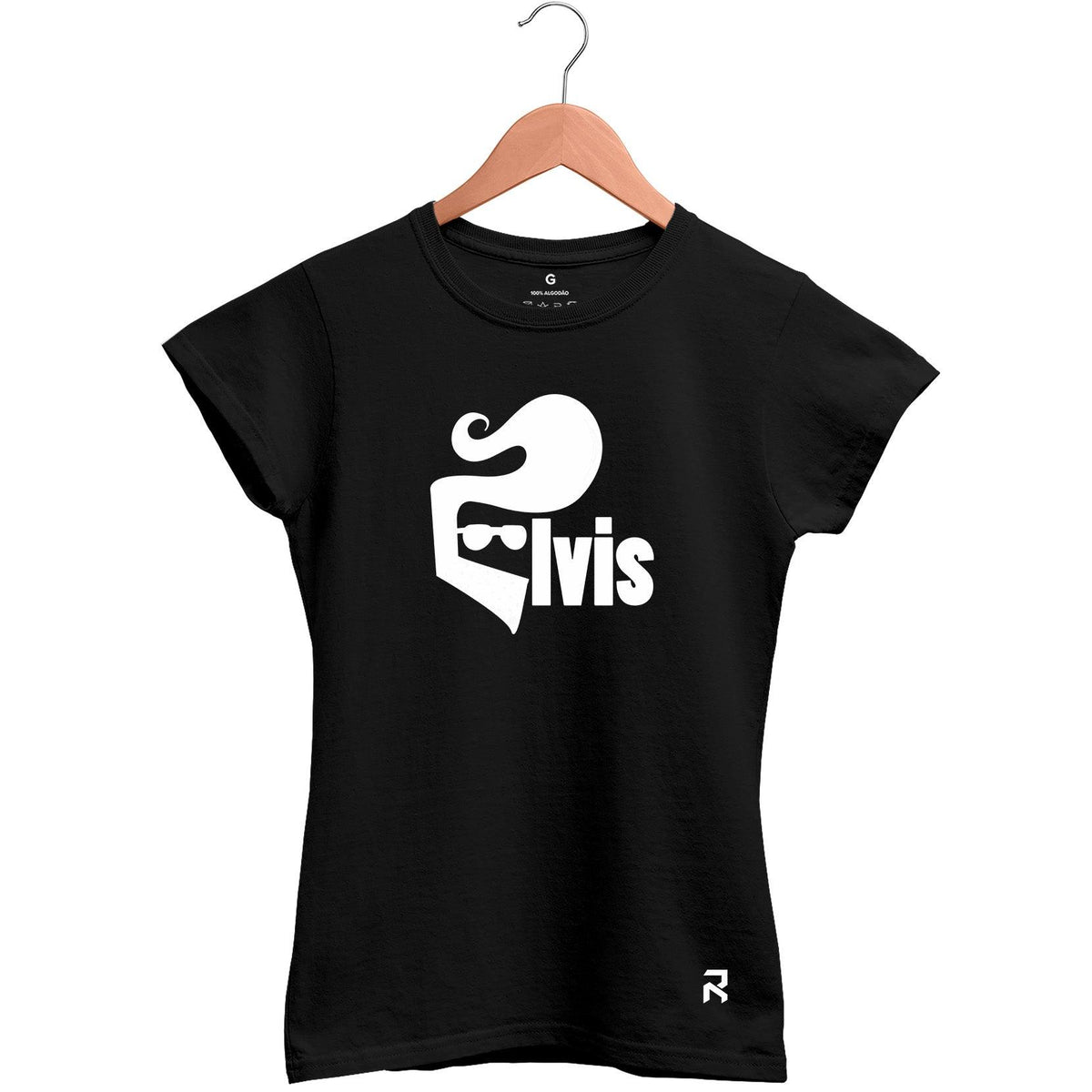 Camiseta Baby Look Feminina Elvis Rei