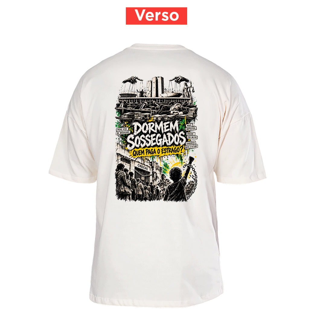 Camiseta Oversized Eu Protesto