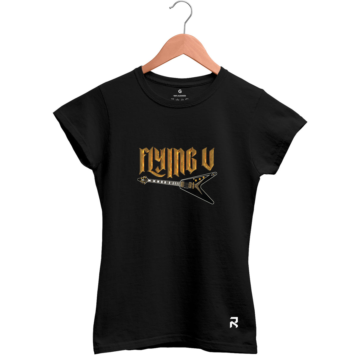 Camiseta Baby Look Feminina Flying V