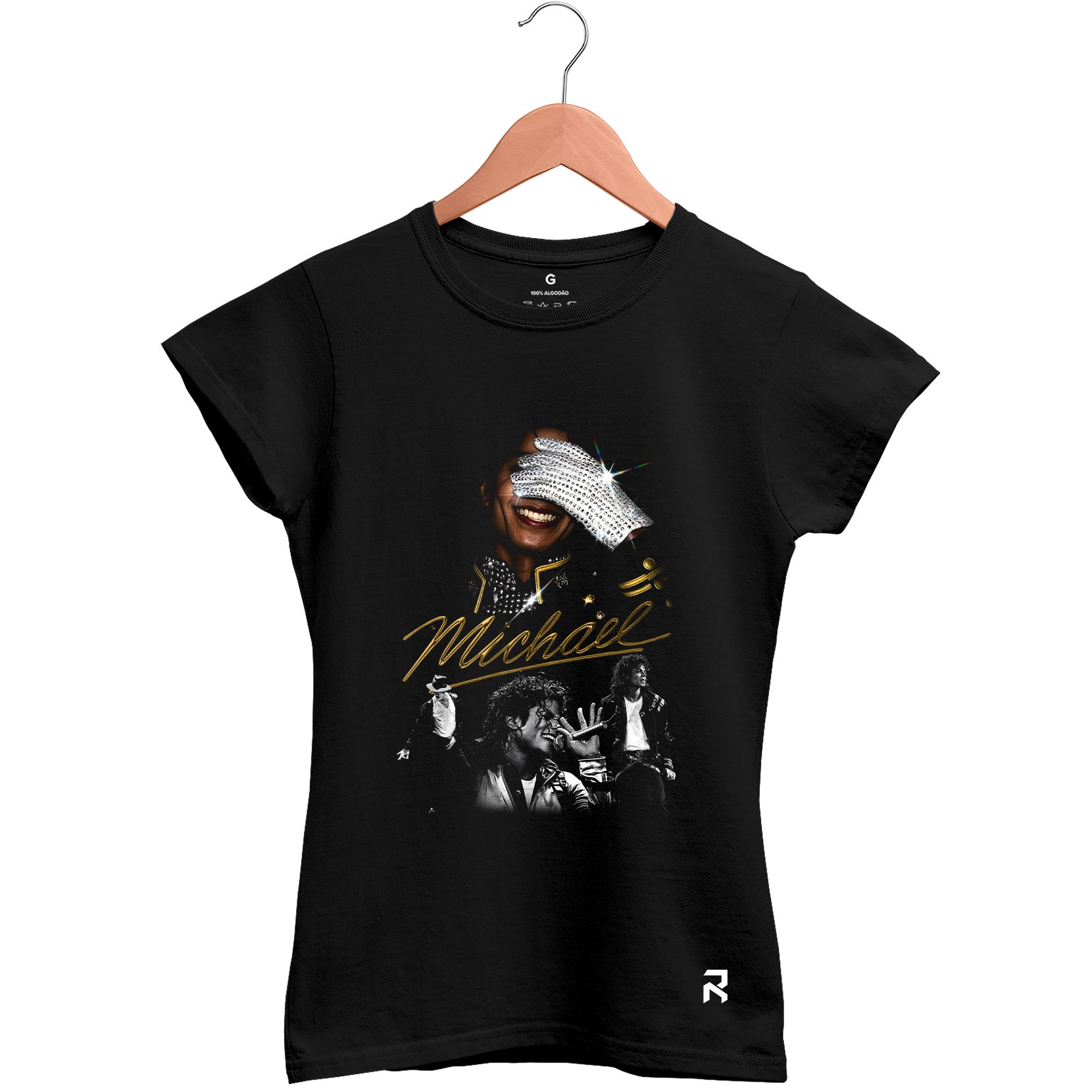 Camiseta Baby Look Feminina Fotos Michael Jackson