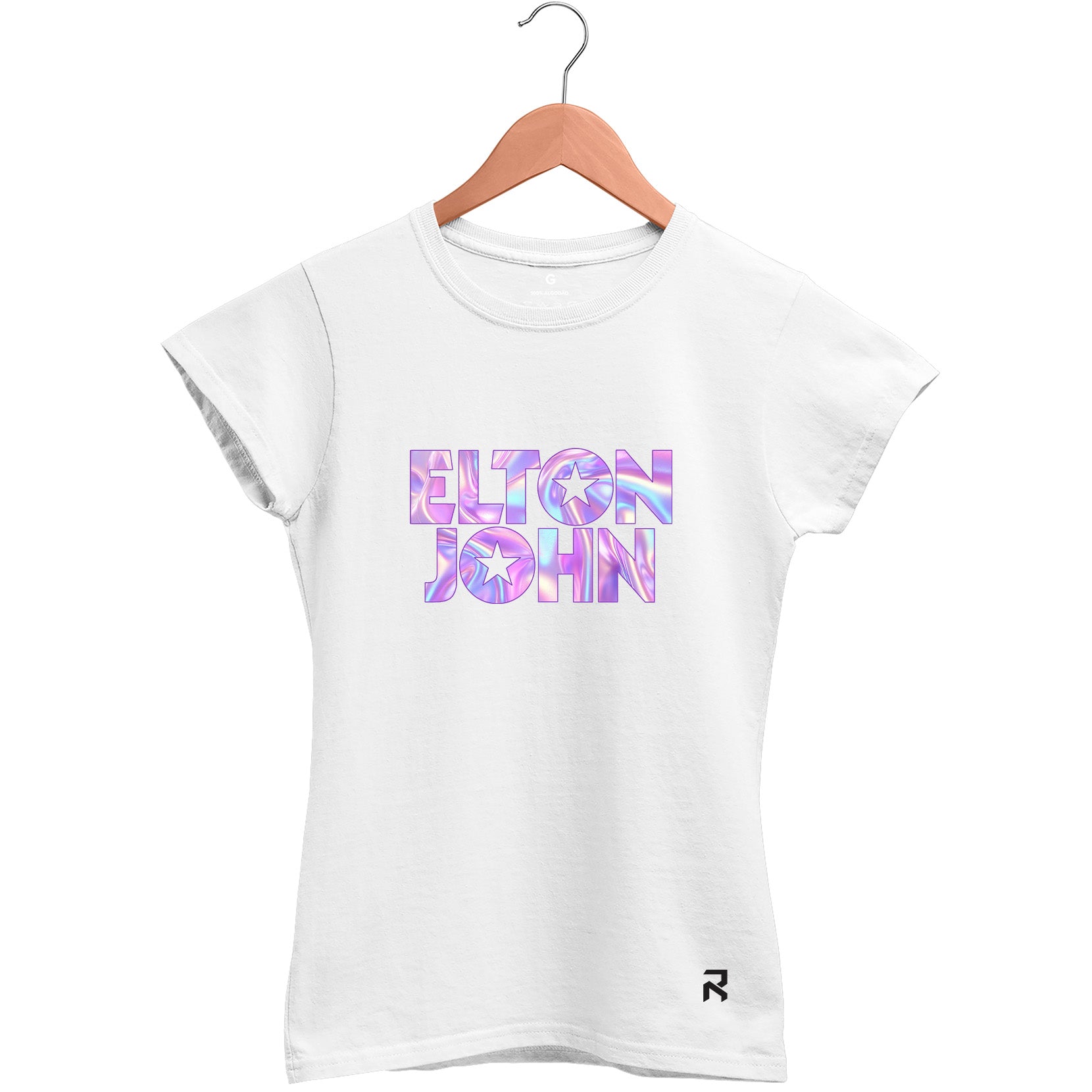 Camiseta Baby Look Feminina Glow Elton John